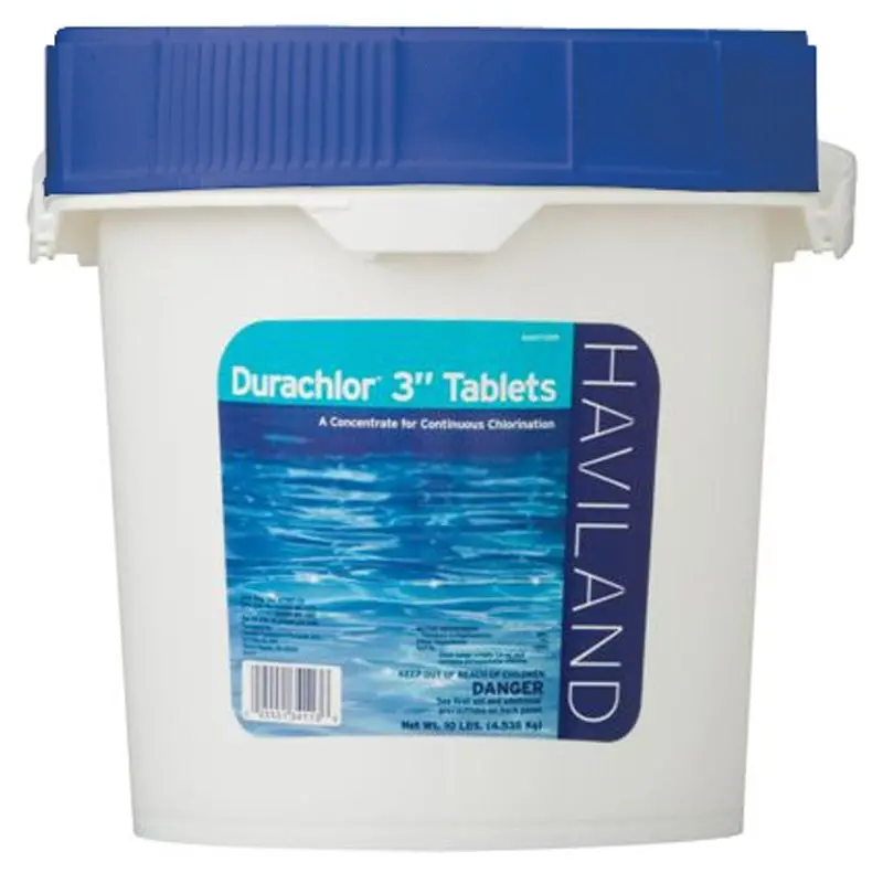 Durachlor 3" Chlorinating Tablets - 50 Pounds - Wrapped 1