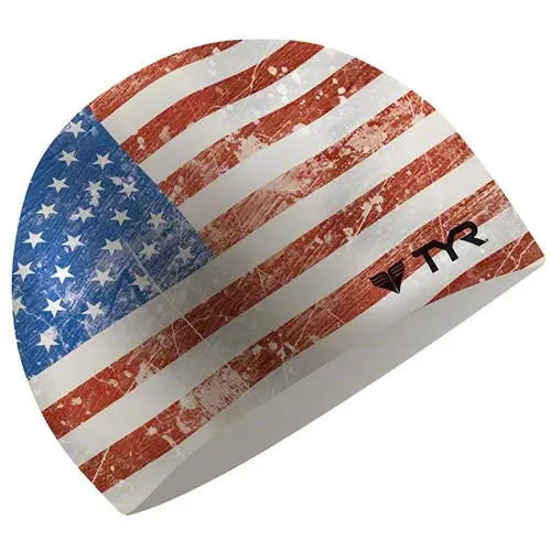 Tyr Old Glory Swim Cap 1