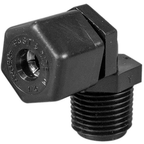 Parker Elbow Compression Fitting - 3/8" Thread X 1/4" Tubing 1