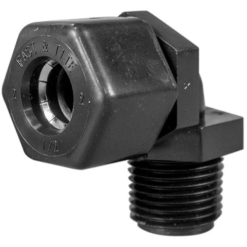 Parker Elbow Compression Fitting - 1/2" Thread X 1/2" Tubing 1