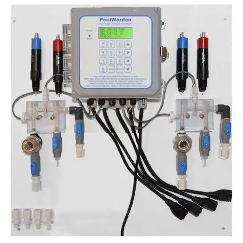 Controlomatic Poolwarden Controller / Sensors / Flow Cells - Mounted - Pw-Dmtd 1