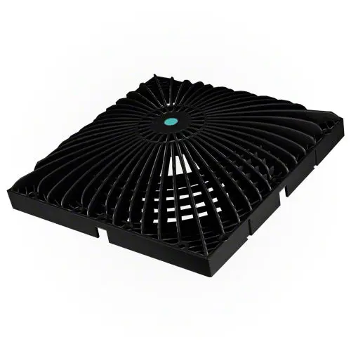 Aquastar 12" Moflow Retrofit Suction Outlet Cover - Black 1