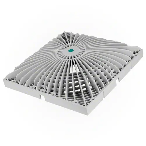 Aquastar 12" Moflow Retrofit Suction Outlet Cover - Light Gray 1