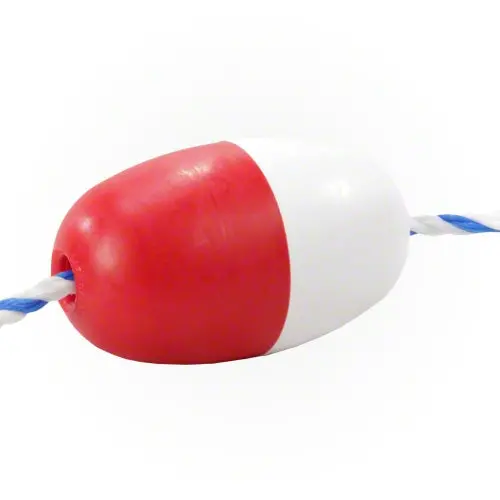 Pentair 3" X 5" Red And White Oval Float R181026 1
