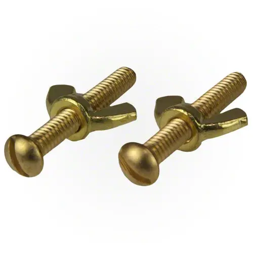 Pool Pals Brass Screws And Wing Nuts - Set Of 2 1