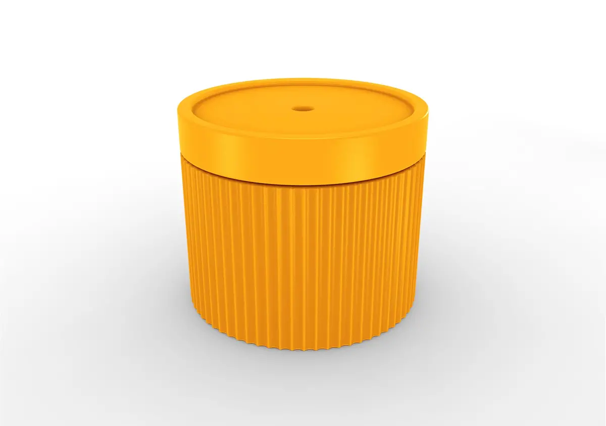 Tenjam Ripple Wide Table - Yellow 1
