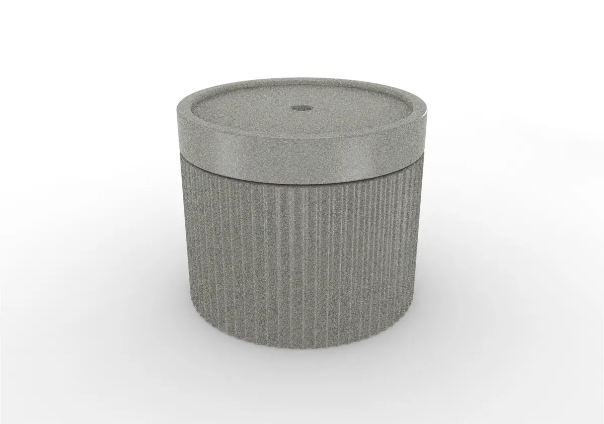 Tenjam Ripple Wide Table - River Rock 1