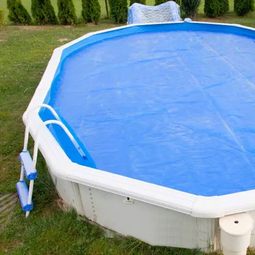 Yard Guard Blue Solar Blanket 12' X 24' Oval - 14 Mil 1