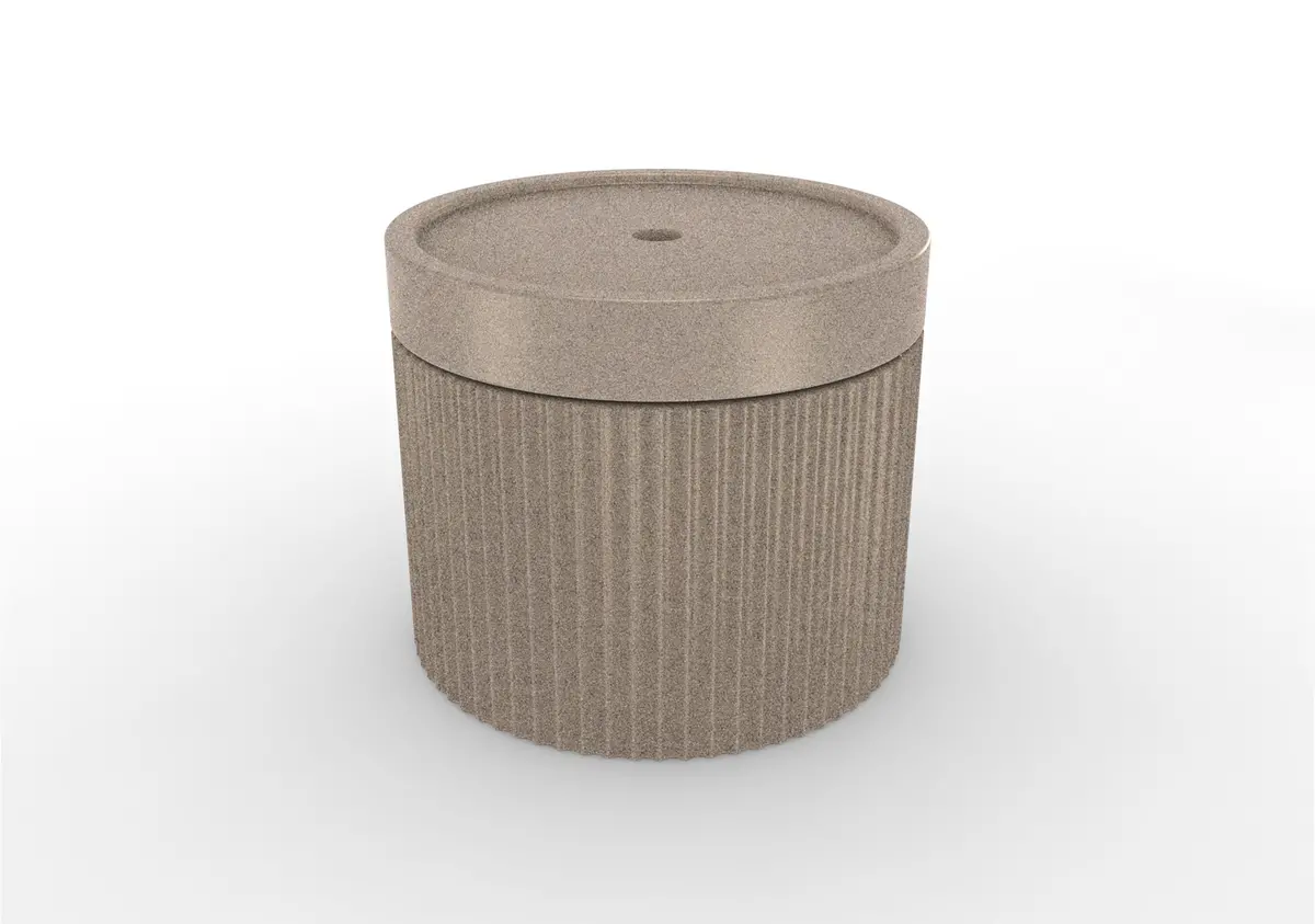 Tenjam Ripple Wide Table - Desert Sandstone 1