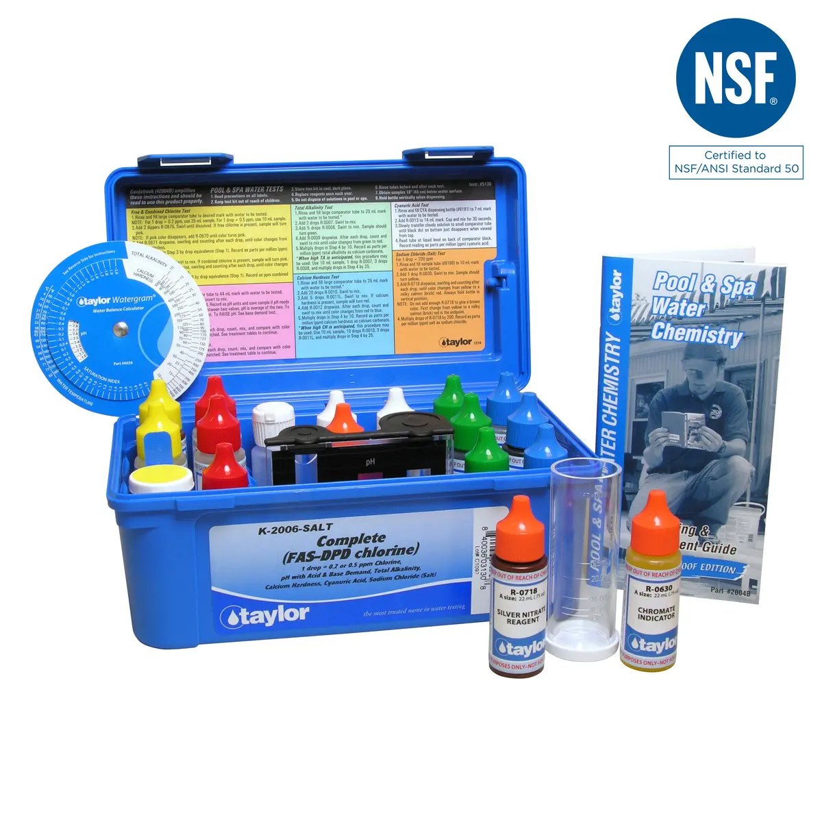 Taylor Complete Chlorine Fas-Dpd Test Kit - High Range K-2006-Salt 1