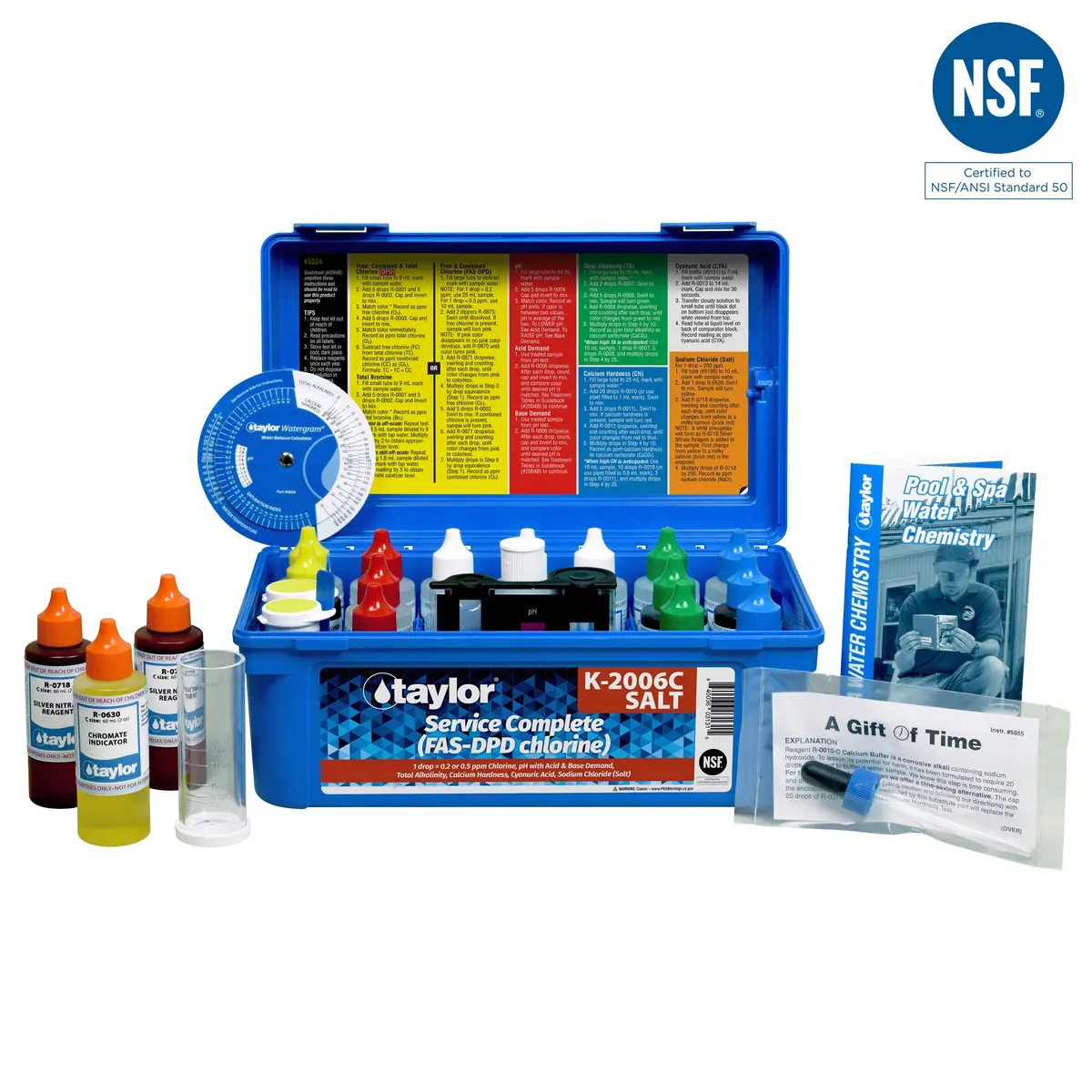 Taylor Complete Chlorine Fas-Dpd Test Kit - High Range K-2006C-Salt 1