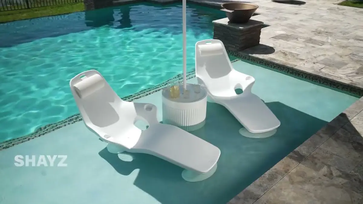 Tenjam Shayz Lounger - 2 Pack - White Granite 1