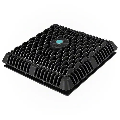 Aquastar 9" Wave Suction Outlet Cover - Black 1