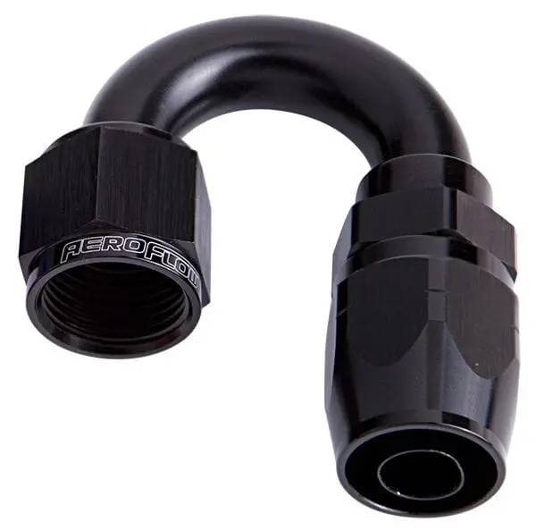 500 Series 180° Swivel Hose End – -6An Af506-06Blk Black Anodized 1