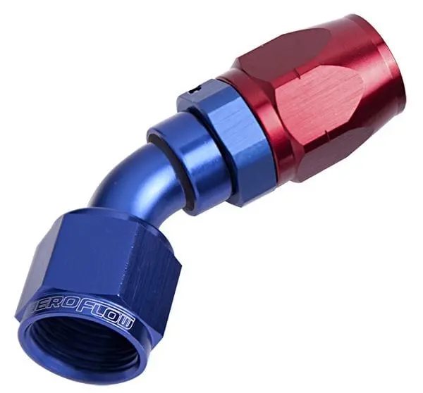 Stainless Steel 45° Swivel Hose Fitting – -12An Cutter End 1