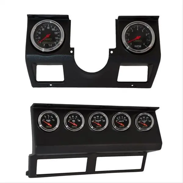 Autometer 7040 Direct-Fit 7-Gauge Dash Kit For Jeep 1