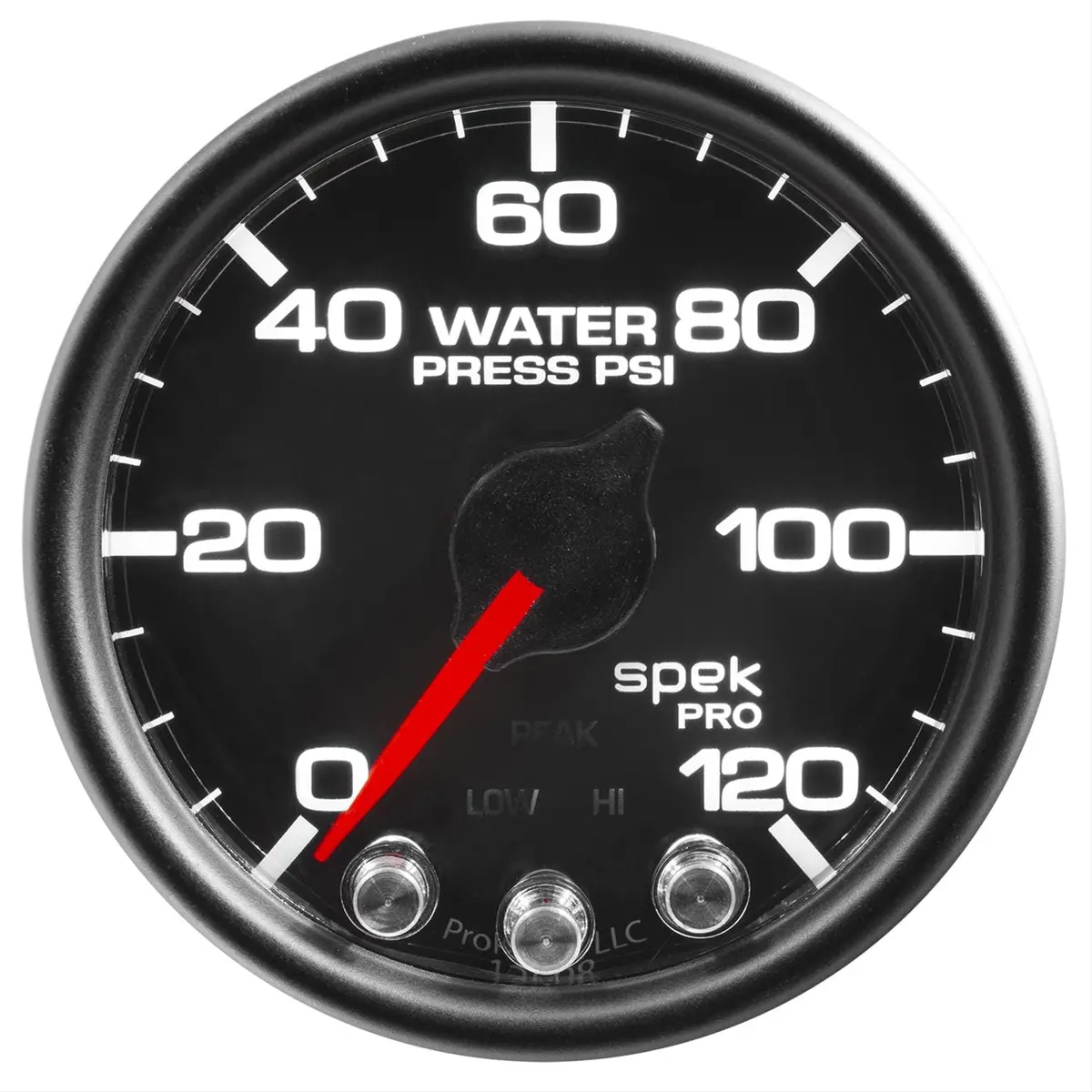 Autometer P34532 Spek-Pro Analog Gauge – 2-1/16" Diameter, Black Face 1