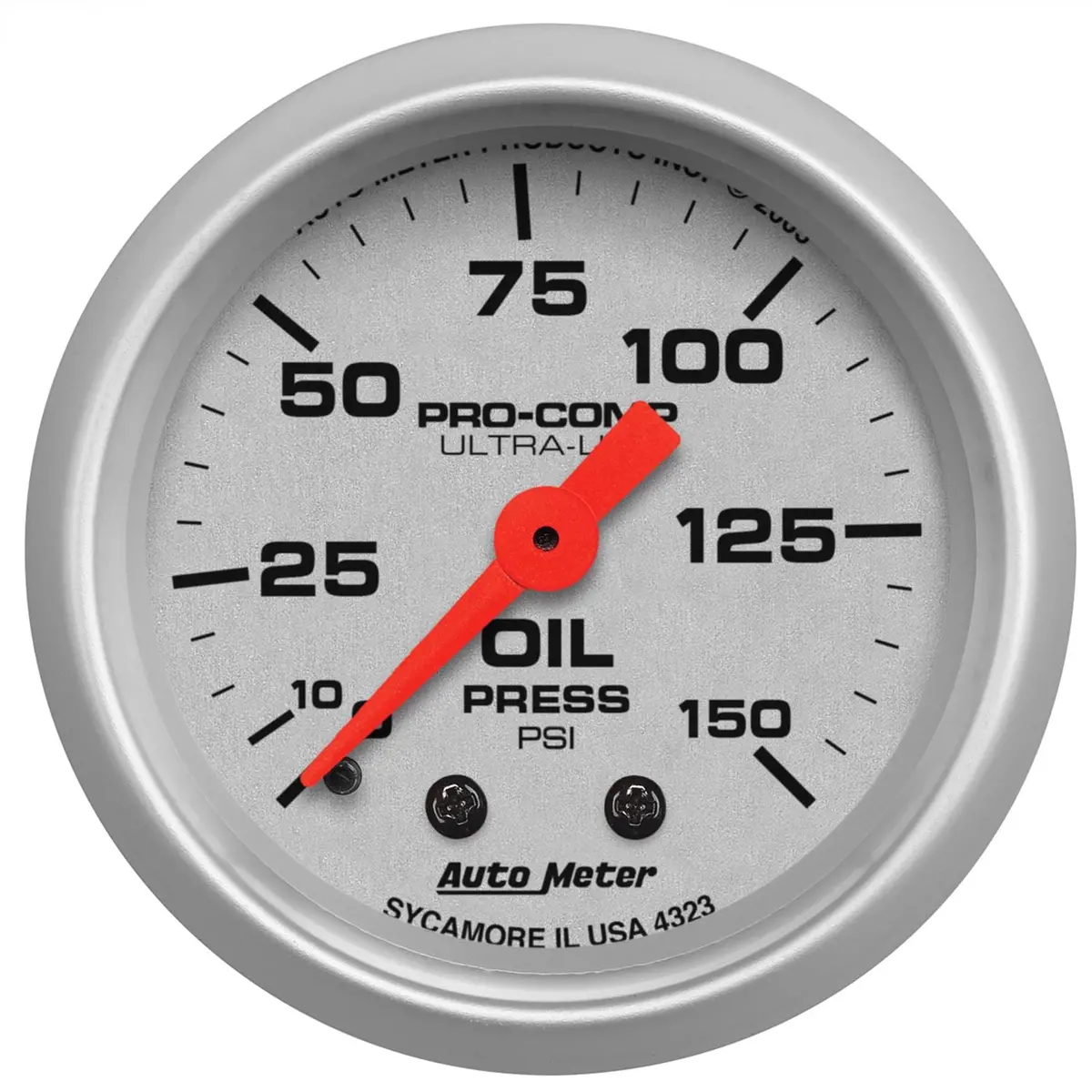 Autometer Ultra-Lite 2-1/16" Analog Gauge – Oil Pressure 1