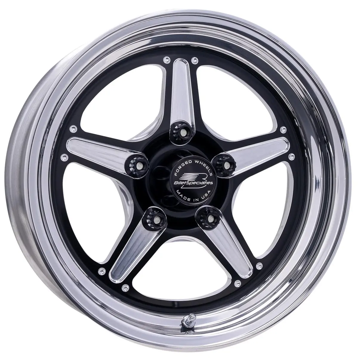 Billet Specialties Street Lite Black 17-Inch Drag Racing Wheels 1