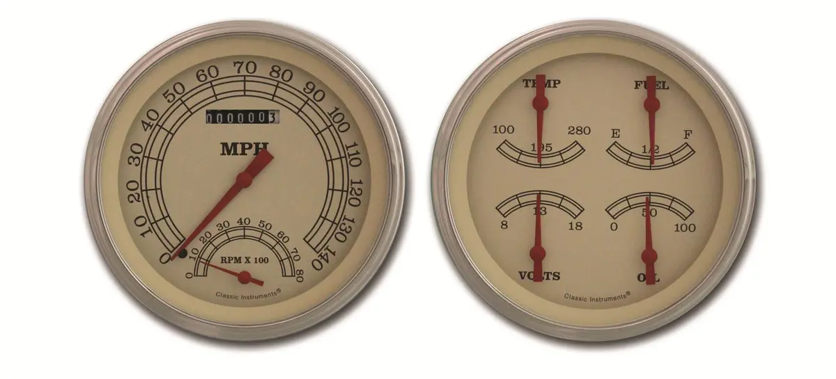 Classic Instruments Vt62Slc Vintage-Style Gauge Kit 1