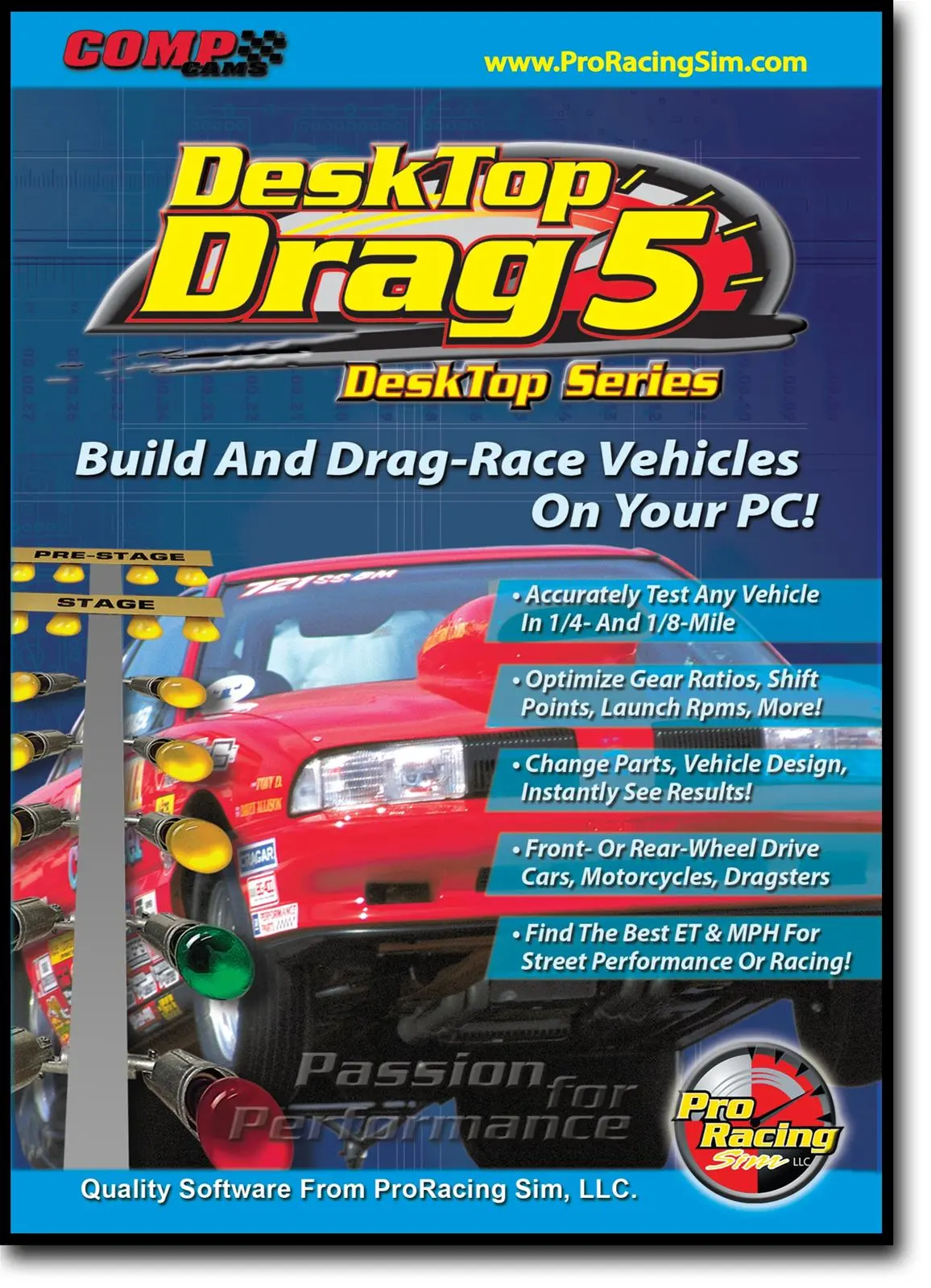 Comp Cams 186401 Desktop Drag Race Simulator Software – Engine Tuning Tool 1