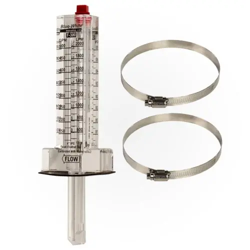 Blue-White Flow Meter F-30400P - 4" Pipe 1