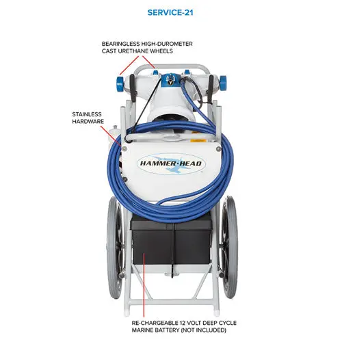 Hammer-Head Service-21 Pool Cleaner With 60' Cord 1