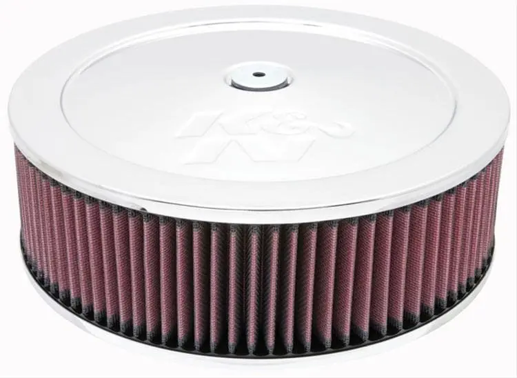 K&N Kn60-1230 Chrome Custom Air Cleaner (11" X 3.5") 1