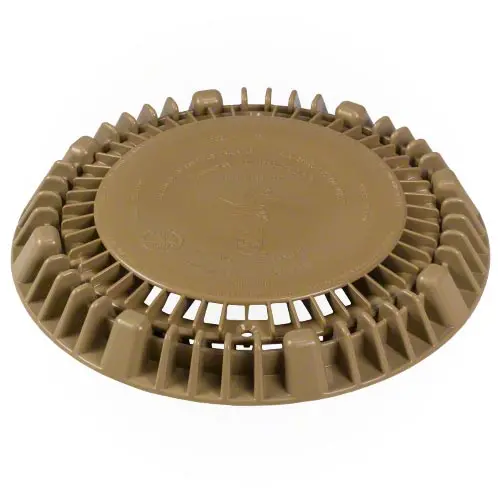 Aquastar 8" Round Suction Outlet Cover - Tan 1