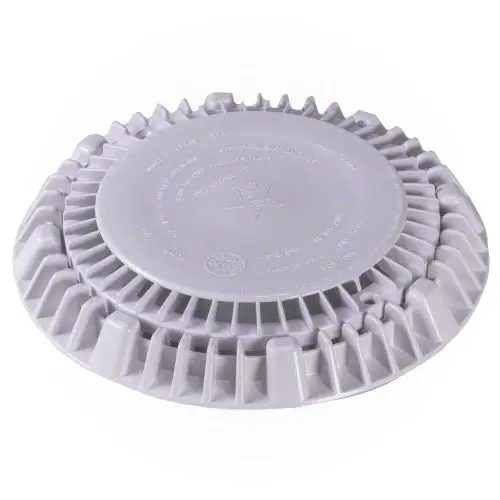 Aquastar 8" Round Suction Outlet Cover - White 1