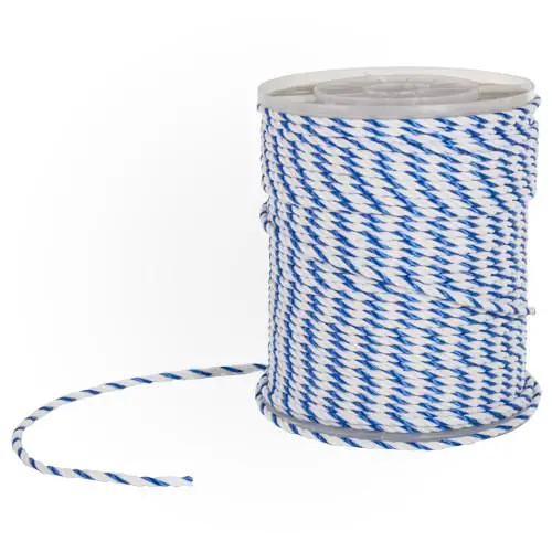 1/4" Blue And White Pool Rope - Per Foot 1