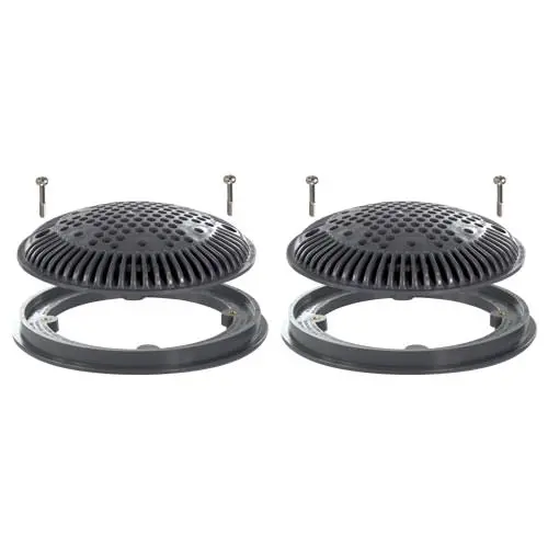 Hayward 8" Round Suction Outlet Frame & Cover Wg1030avdgrpak2 1