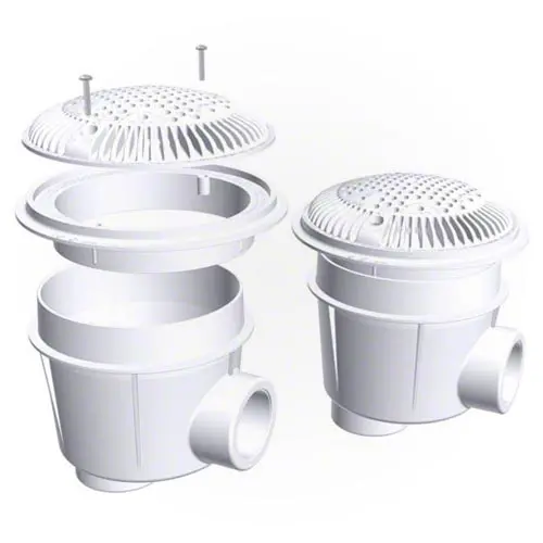 Hayward 8" Dual Suction Outlet W/ Adj Collar - Concrete Pools Wg1153avpak2 1