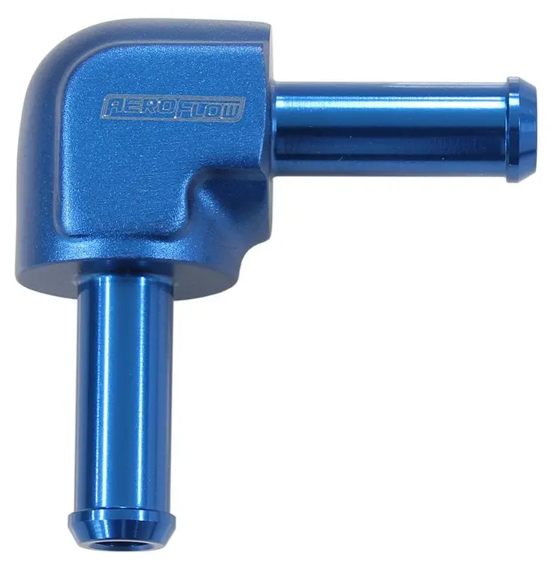Af843-10 Blue 90° Barb-To-Barb Hose Connector – Low-Profile Fluid Transfer Fitting 1