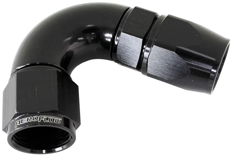 570 Series Ptfe -3An 120° Swivel Hose Fitting – Black Anodized 1