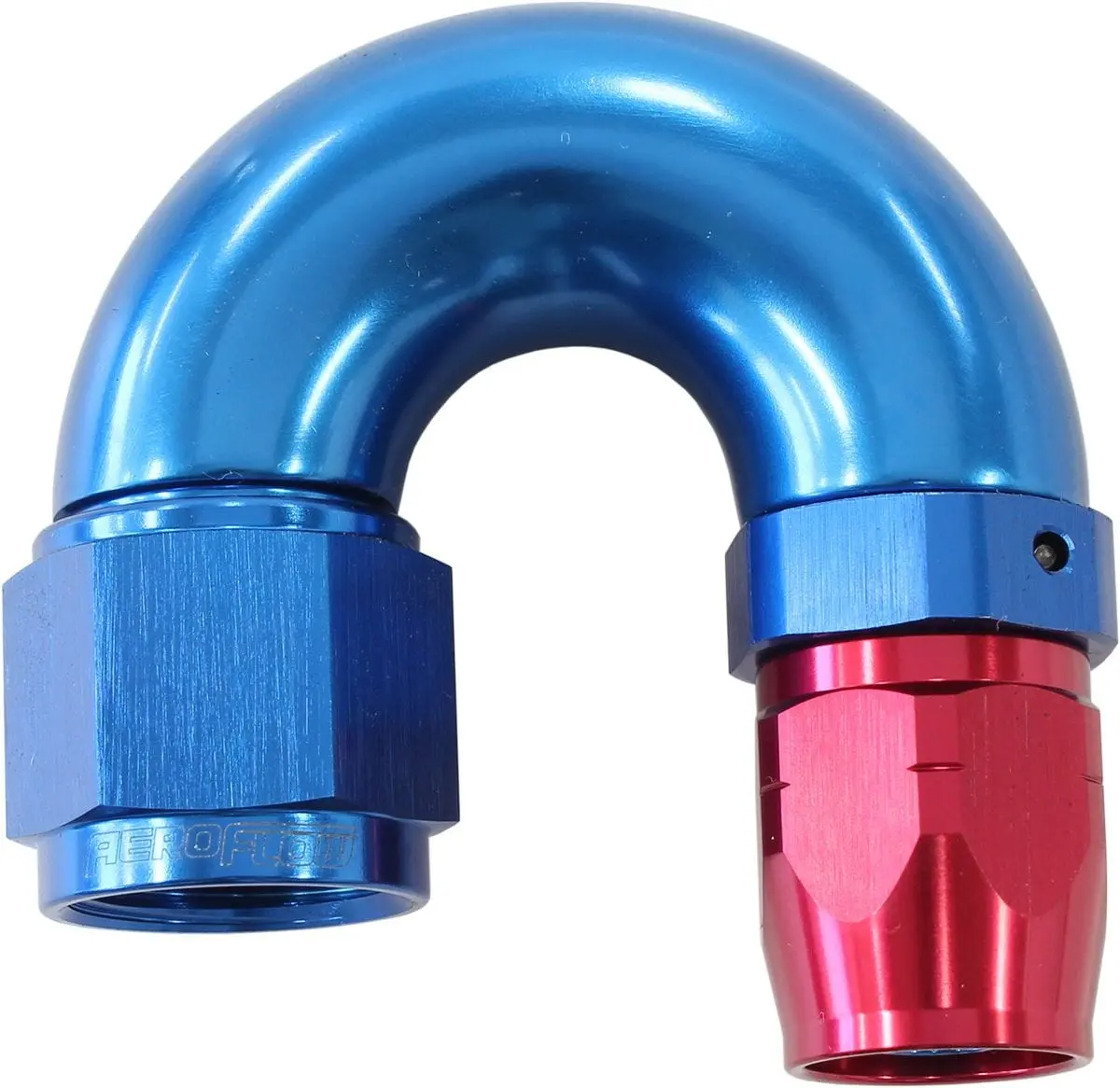 550 Series 180° Swivel Hose Fitting: -8An Male To -6 Hose Id Stepped End 1