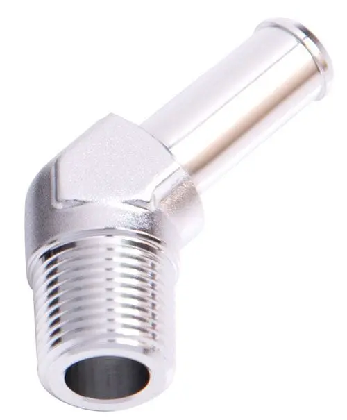 45-Degree Npt-To-Barb Adapter – 1/2" Female Npt To 3/8" Barb For Fuel Or Vacuum Lines 1