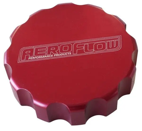 Billet Radiator Cap Cover – Sleek Red Anodized Finish 1