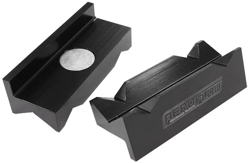 Black Billet Aluminum Magnetic Vice Jaw Set - Af98-2041 1
