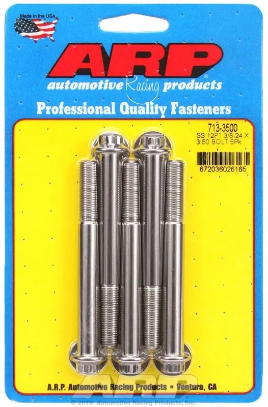 Ar713-3500 Stainless Steel 12-Point Bolt Pack – 5-Piece High-Strength Fastener Set 1