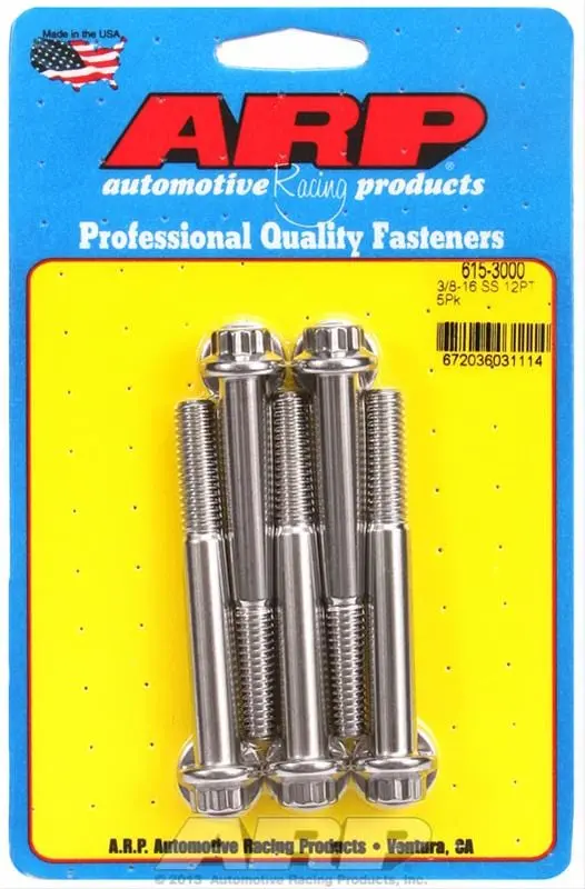Arp Stainless Steel Bolts – Corrosion-Resistant Fastening Solution (615-3000) 1