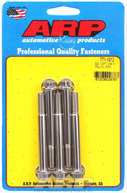 Arp Stainless Steel Engine Bolts – High-Strength Fasteners (771-1012) 1