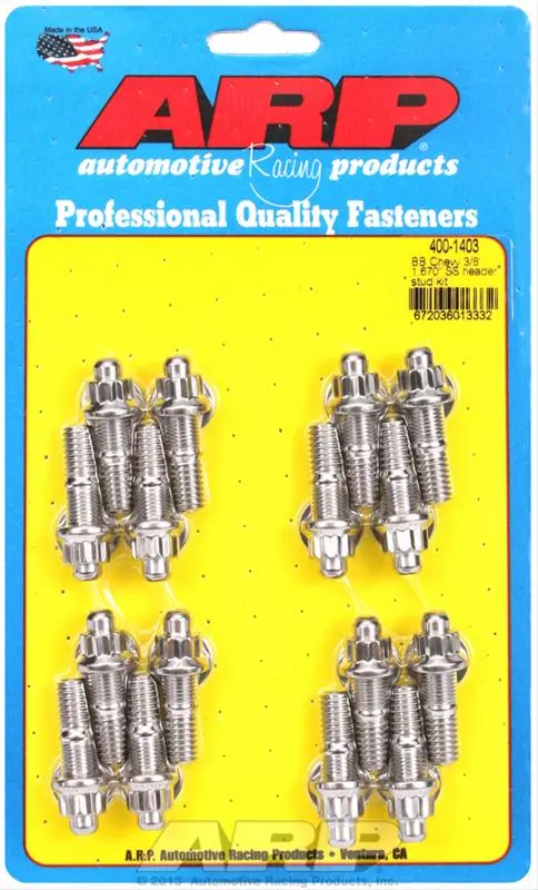 Arp Stainless Steel Header Stud Kit – Complete Assembly (400-1403) 2