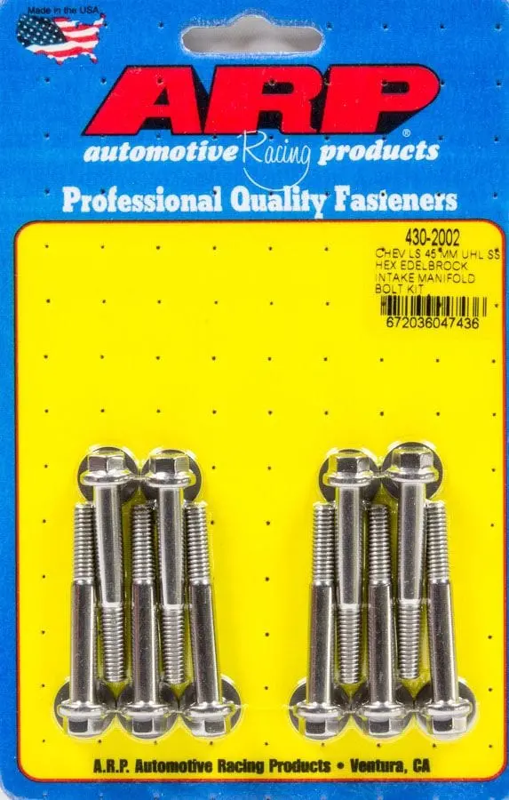 Stainless Steel Intake Manifold Bolt Kit – Ar430-2002 Hex Set 1