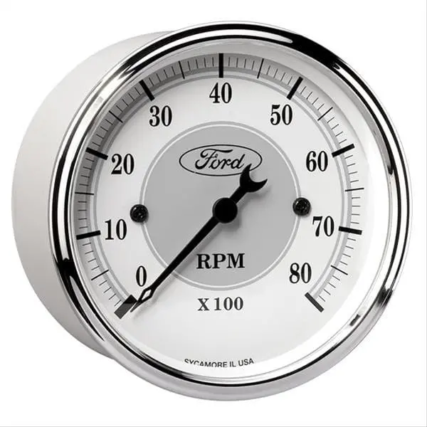 Autometer 880088 Ford Masterpiece Tachometer – Vintage-Inspired Analog Gauge 1