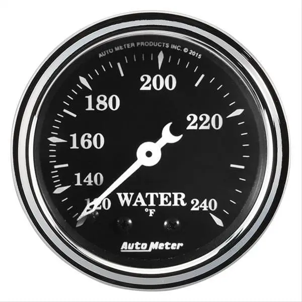 Autometer 1733 Old Tyme Black Analog Gauge Set – Mechanical Or Electric Options 1