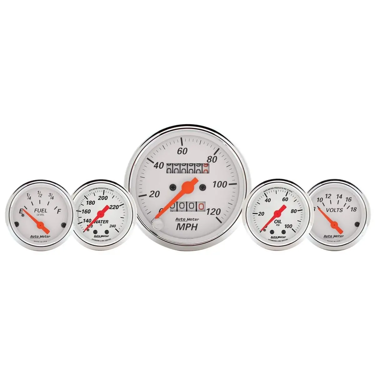Autometer Traditional Street Rod Gauge Kit For Classic Vehicle Instrumentation 1