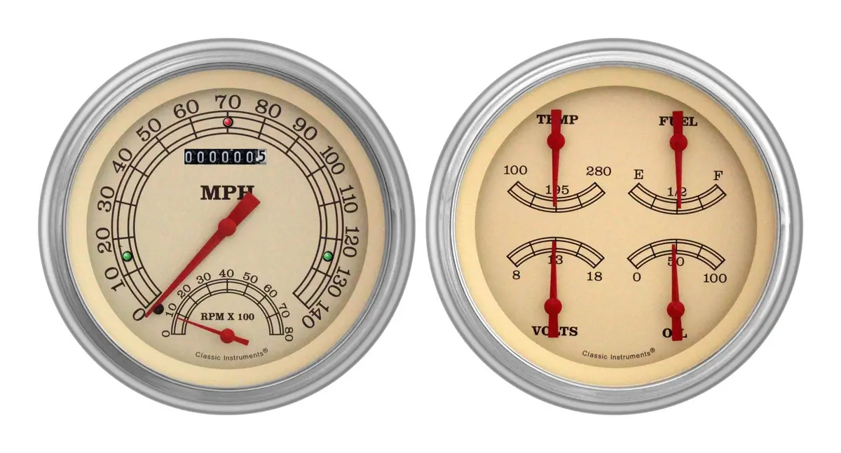 Classic Instruments Vintage Gauge Package – 1951–1953 Chevrolet Ch51Vt62 1