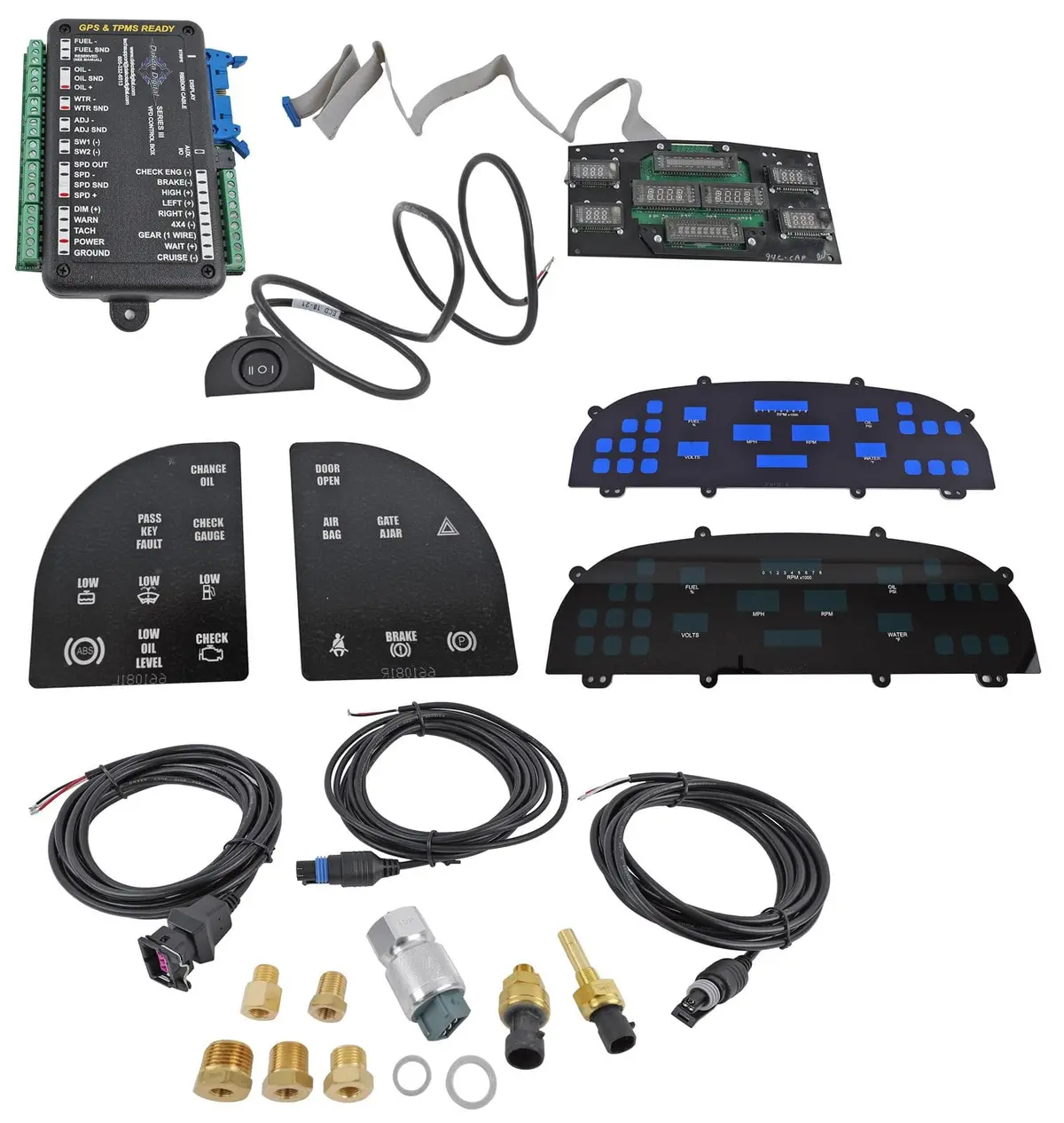 Dakota Digital Vfd3-94C-Cap-Z Direct-Fit Analog Gauge Kit 1