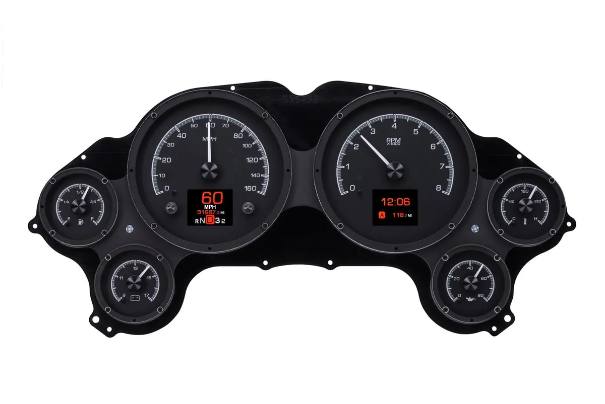 Dakota Digital Hdx Analog Gauge System – Direct-Fit Vehicle-Specific Bundle 1